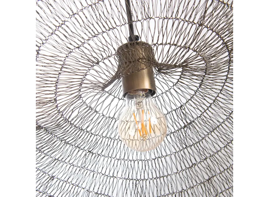 Alhambra Namaste Pendant - Iron and Brass Pendant