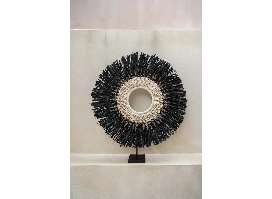 Cabo de Gata Shell Decor - Raffia Stand Display