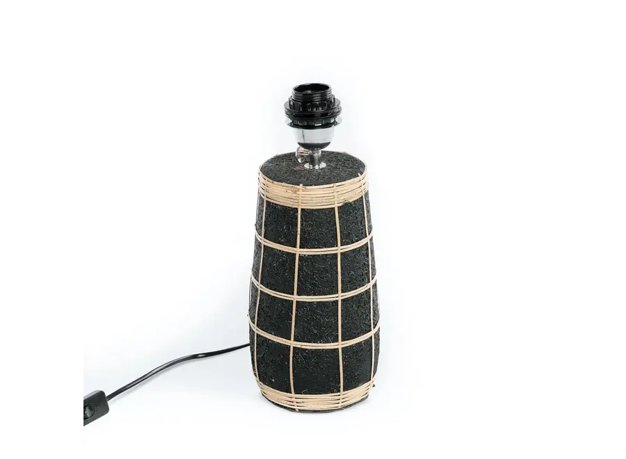 RetiroNaxos Terra Table Lamp - Terracotta and Rattan Table Lamp