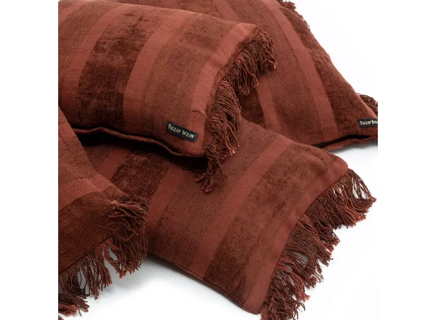 Lanzarote Boho Cushion - Velvet Textile