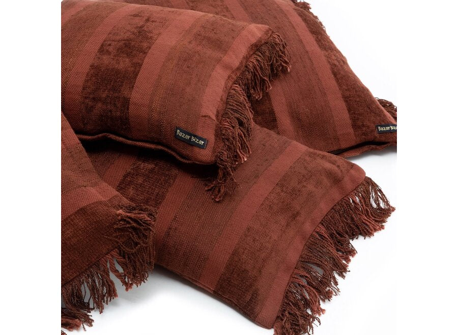 Lanzarote Boho Cushion - Velvet Textile