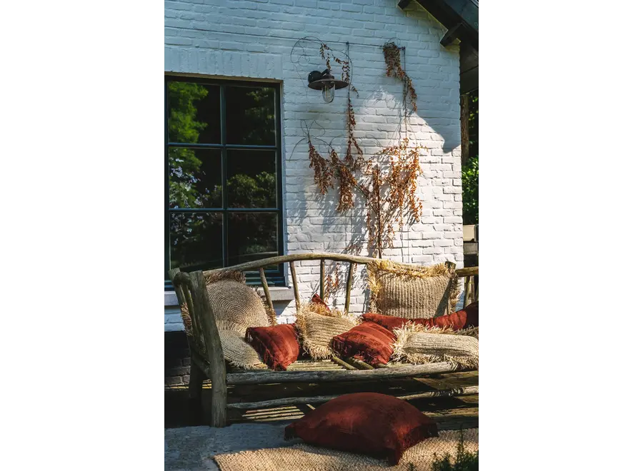 Lanzarote Boho Cushion - Velvet Textile