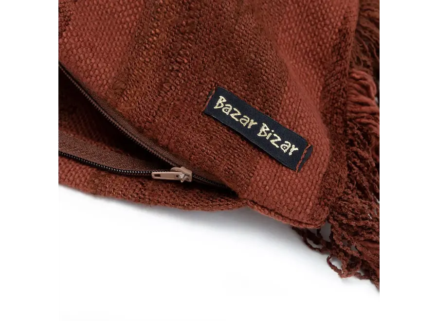 Lanzarote Boho Cushion - Velvet Textile