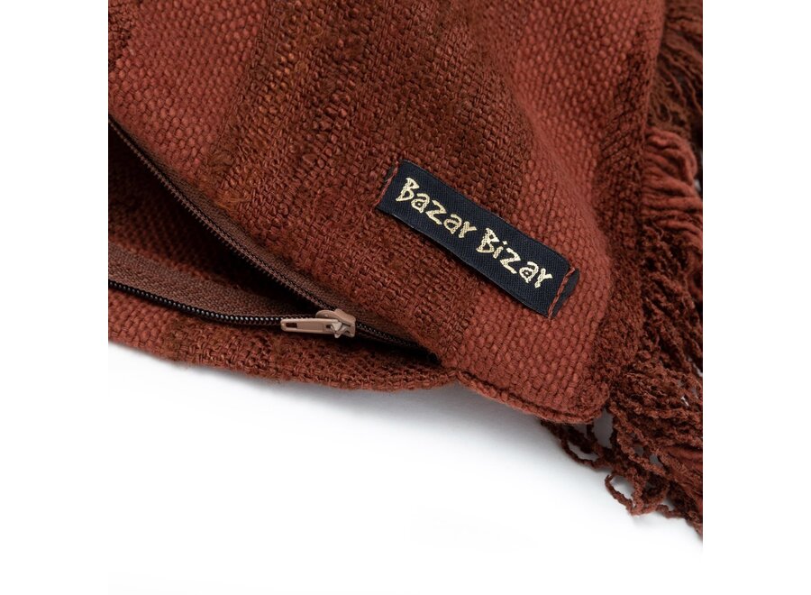 Lanzarote Boho Cushion - Velvet Textile