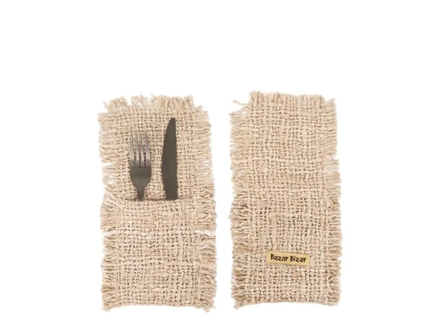 Mallorca Silk Splendor Cutlery Holder - Silk Look Cotton Cutlery Holder