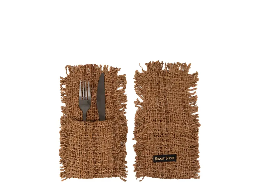 Ibiza Elegance Cutlery Holder - Cotton Cutlery Organizer