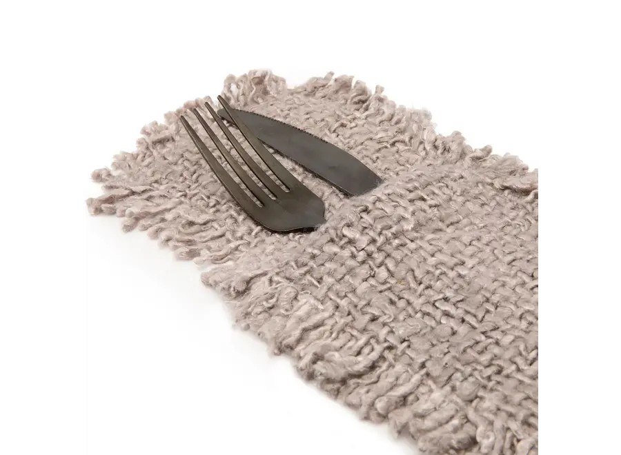 Ronda Elegance Cutlery Holder - Silk-Look Cotton Cutlery Holder