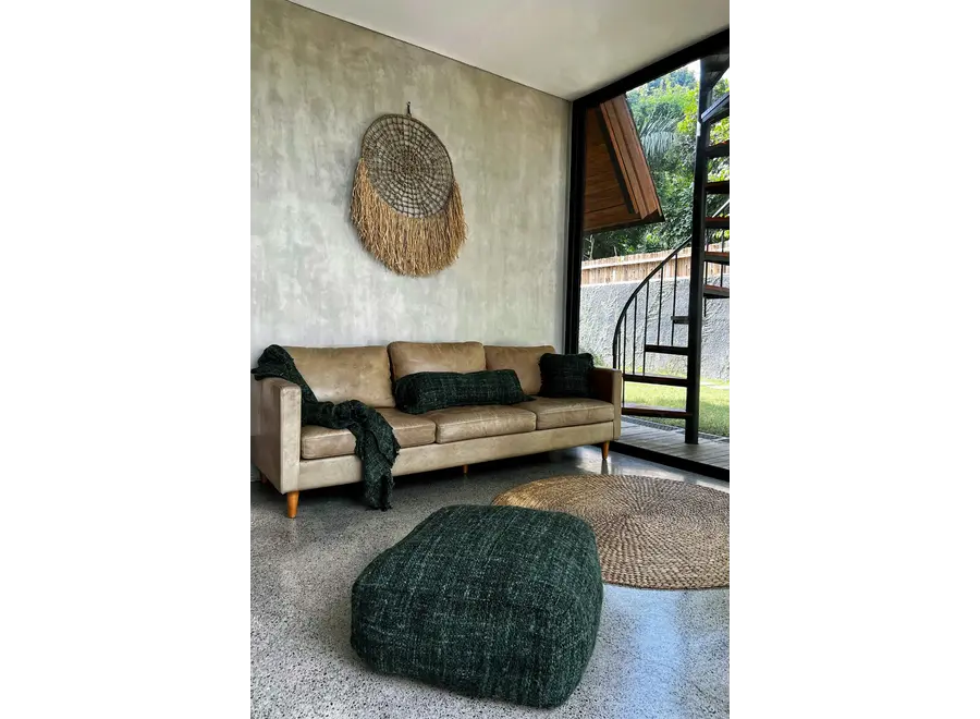 Calpe Cotton Comfort Pouffe - Hand-Dyed Seating Accessory