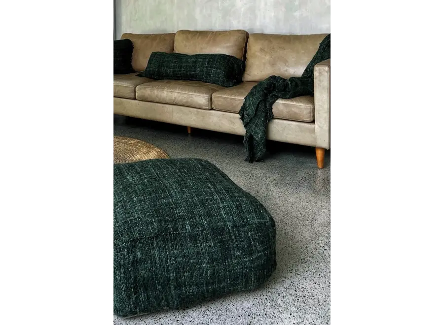 Calpe Cotton Comfort Pouffe - Hand-Dyed Seating Accessory