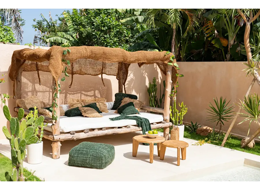 Calpe Cotton Comfort Pouffe - Hand-Dyed Seating Accessory