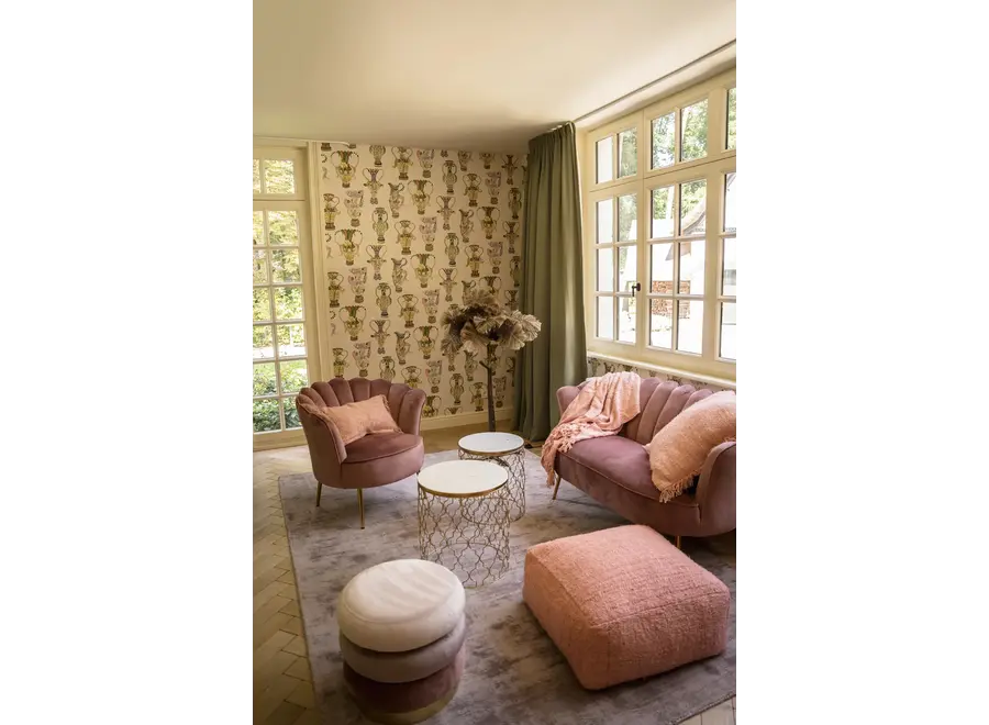 Montserrat Cotton Pouffe - Hand-Dyed Cotton Pouffe