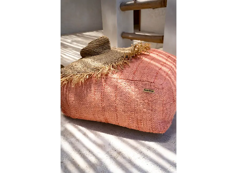 Montserrat Cotton Pouffe - Hand-Dyed Cotton Pouffe