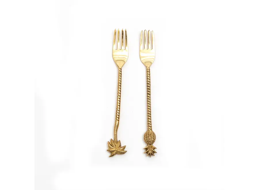 Osuna Elegance Cutlery Collection - Brass Forks and Spoons