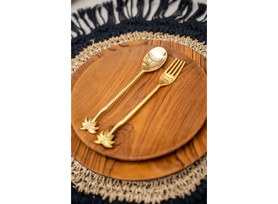 Osuna Elegance Cutlery Collection - Brass Forks and Spoons