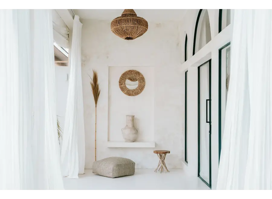 Albufera Raffia Elegance Mirror - Artistic Decor Mirror