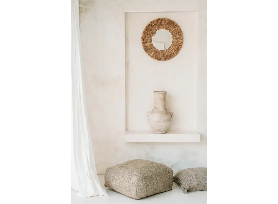 Albufera Raffia Elegance Mirror - Artistic Decor Mirror