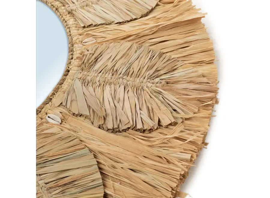 Albufera Raffia Elegance Mirror - Artistic Decor Mirror
