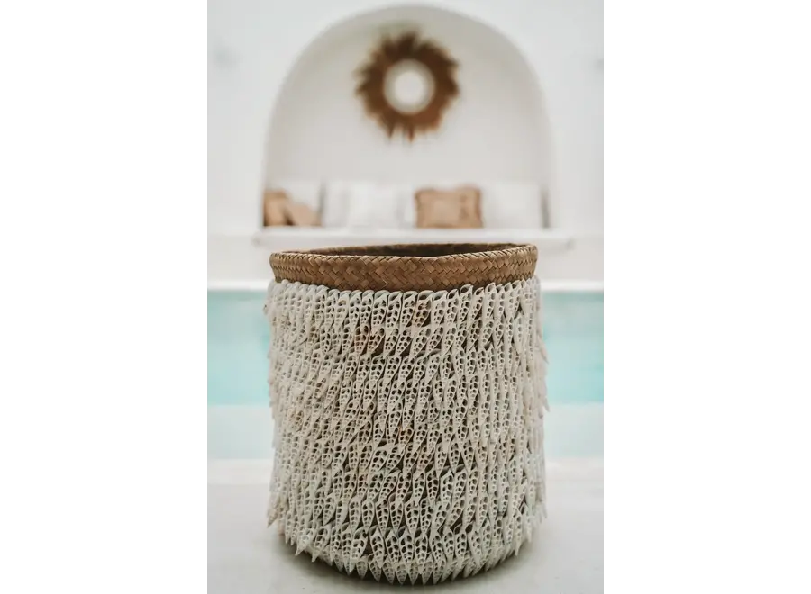 Balinese Shells Basket - Pandan Basket