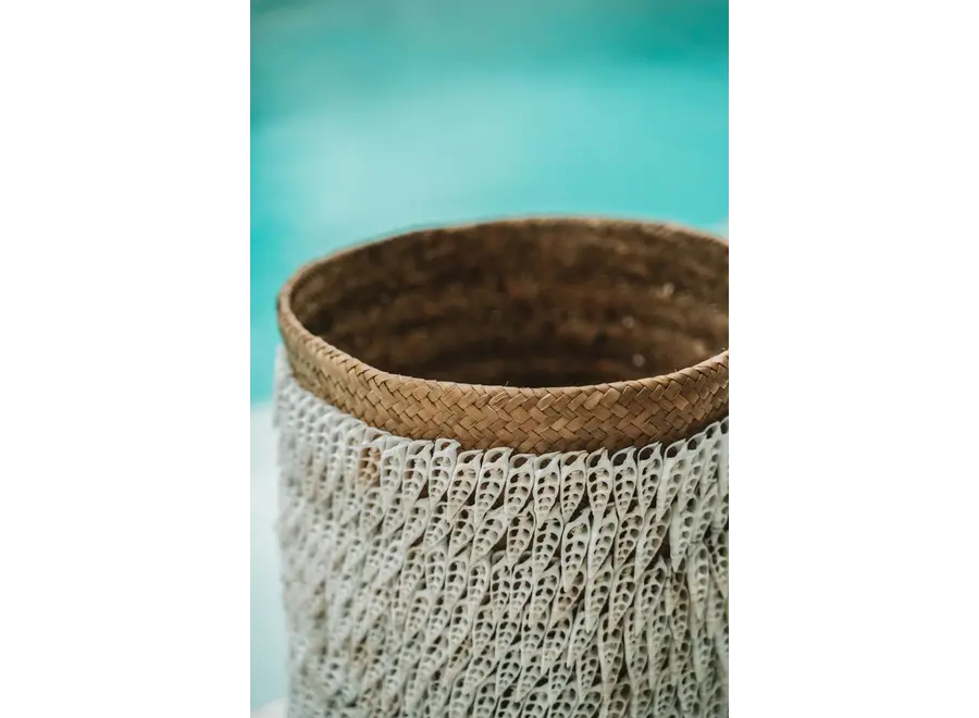 Balinese Shells Basket - Pandan Basket