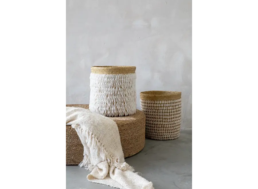 Balinese Shells Basket - Pandan Basket