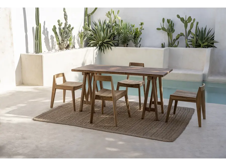 Potes Elegance Chair - Reclaimed Teak Wood Chair