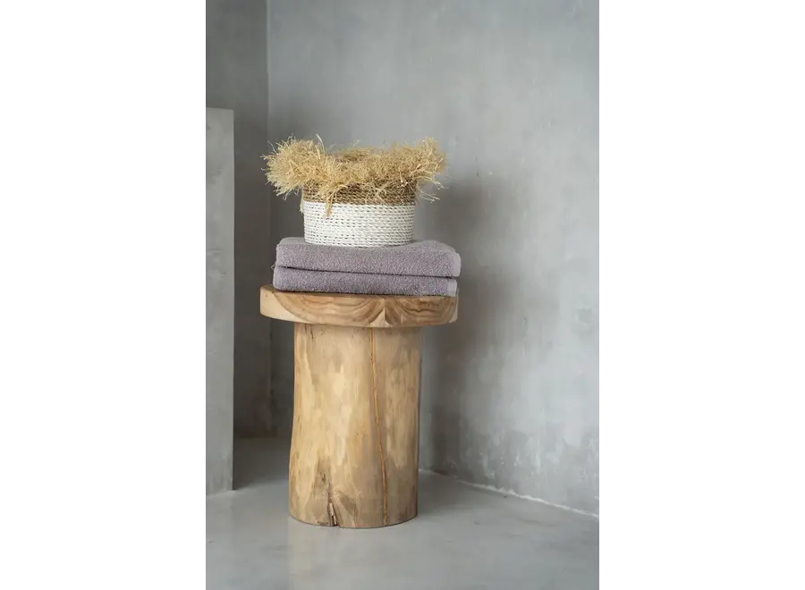 Santillana del Mar Elegance Side Table - Suar Wood Side Table