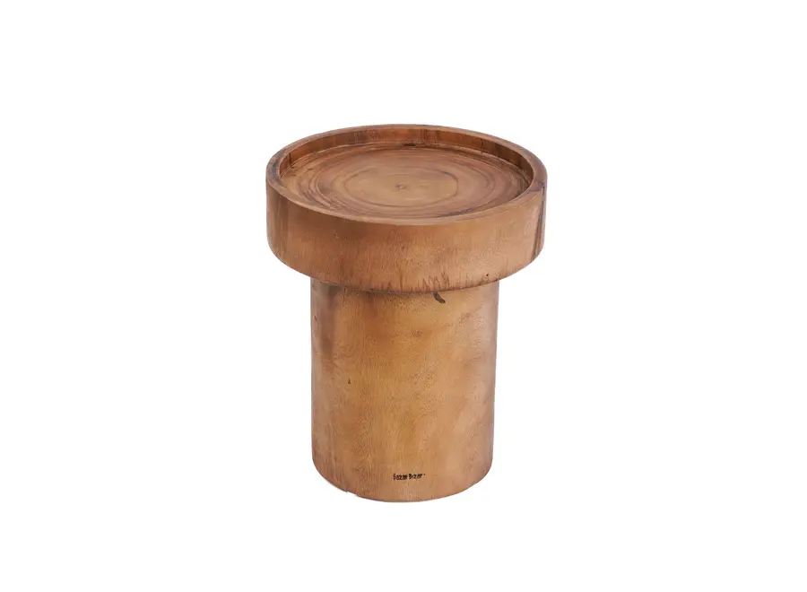 Santillana del Mar Elegance Side Table - Suar Wood Side Table