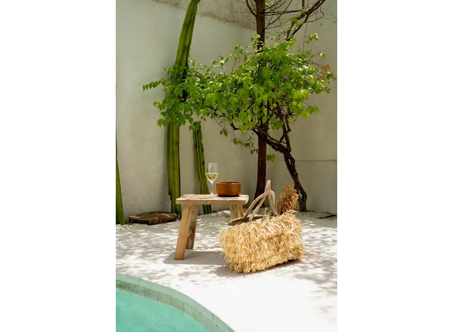 Calpe Versatile Stool - Reclaimed Teak Side Table