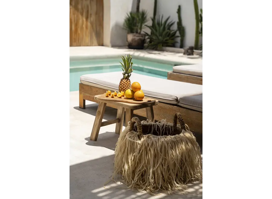 Calpe Versatile Stool - Reclaimed Teak Side Table