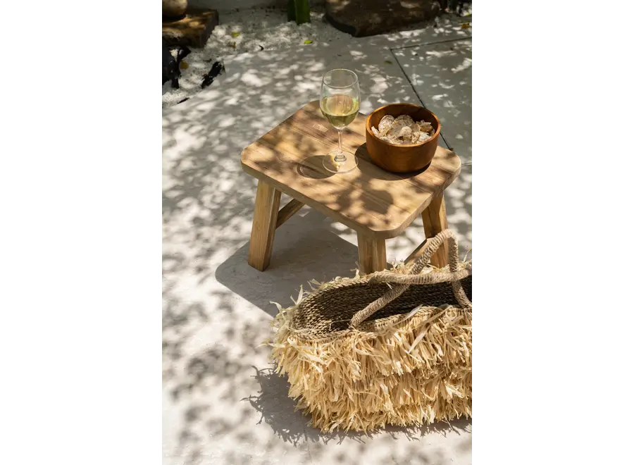 Calpe Versatile Stool - Reclaimed Teak Side Table