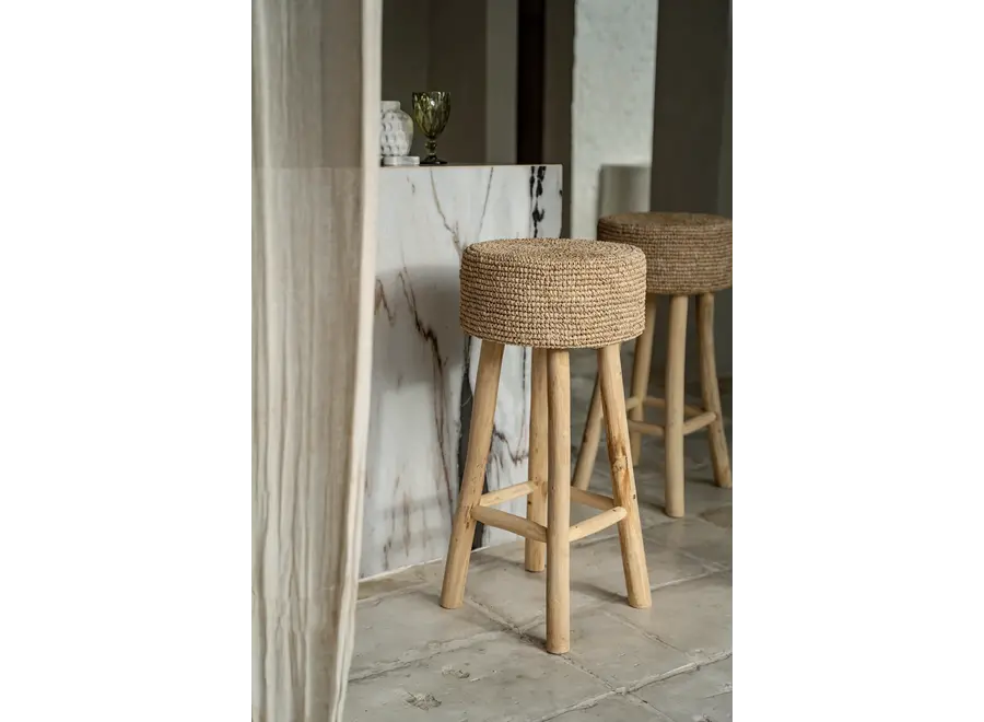 Motril - The Raffia Bar Stool