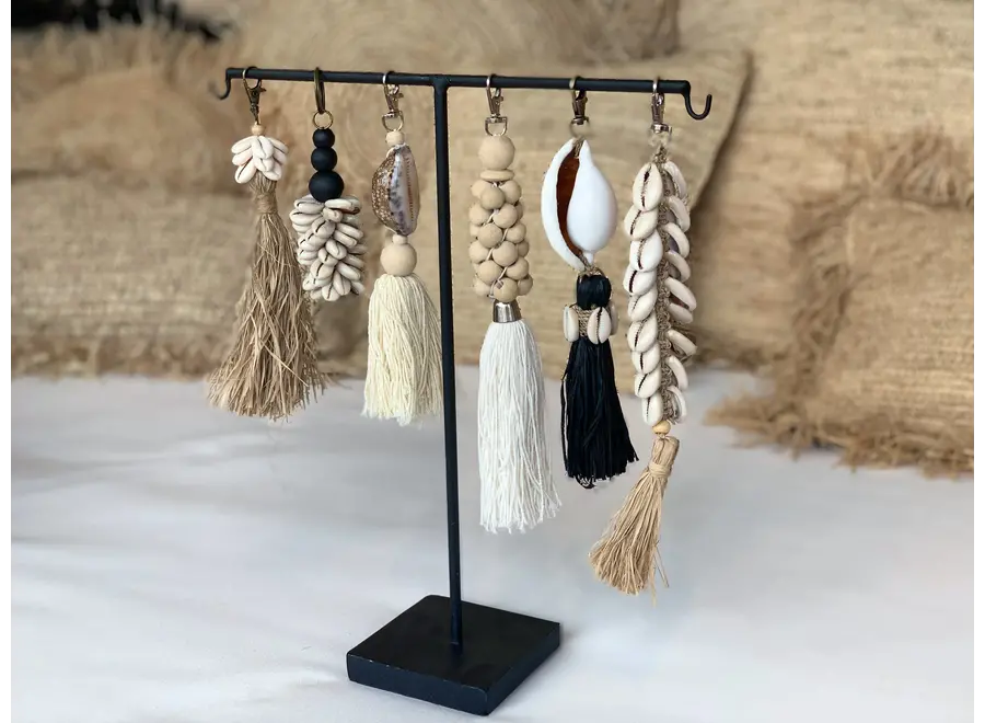Cadaques Bohemian Tassel - Shell & Raffia Hanger