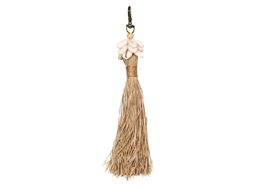 Cadaques Bohemian Tassel - Shell & Raffia Hanger
