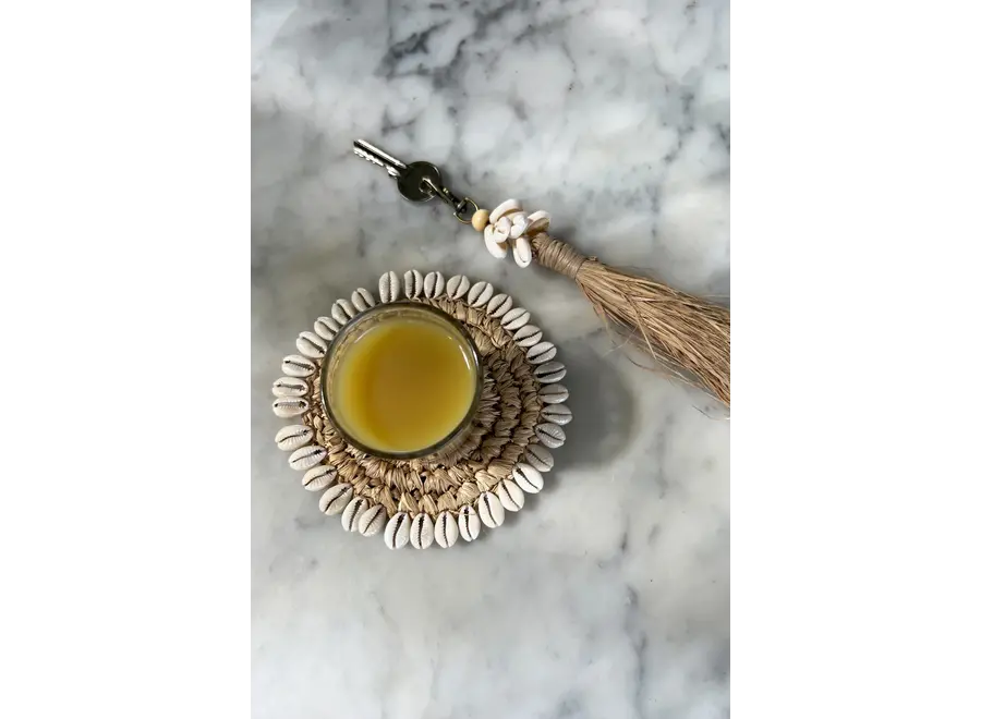 Cadaques Bohemian Tassel - Shell & Raffia Hanger