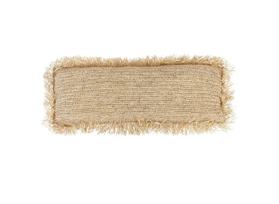 Calpe Crafted Raffia Cushion - Bohemian Home Accent