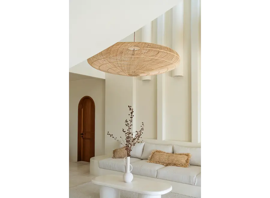 Calpe Crafted Raffia Cushion - Bohemian Home Accent