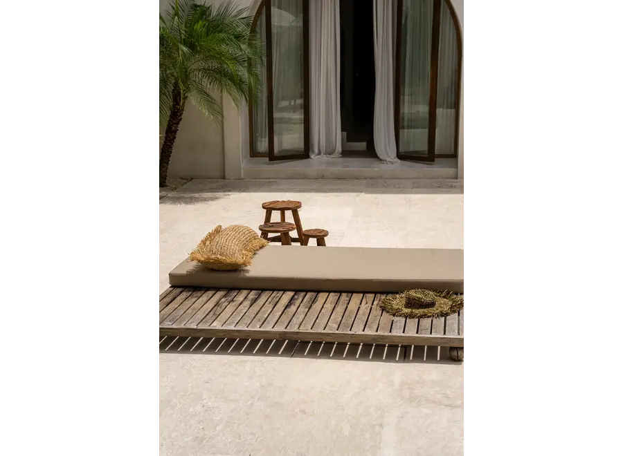 Calpe Crafted Raffia Cushion - Bohemian Home Accent