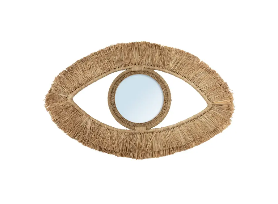 Ronda Eye Mirror - Raffia Eye Mirror