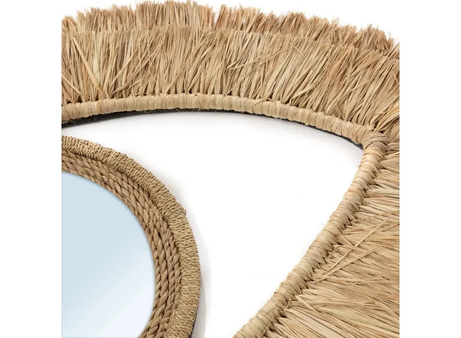 Ronda Eye Mirror - Raffia Eye Mirror