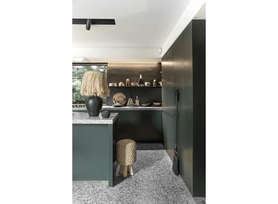 Martos Raffia Stool - Raffia Stool