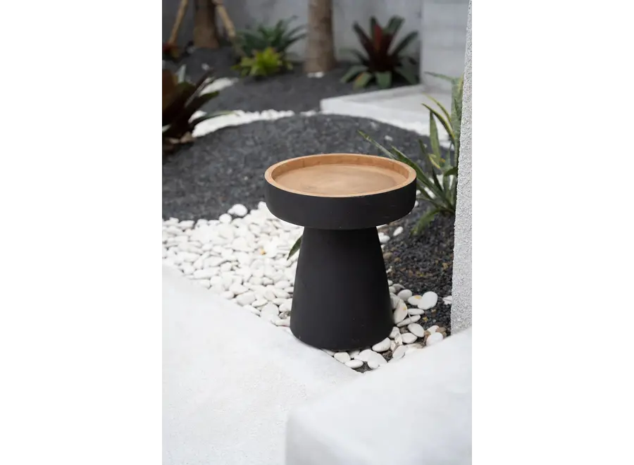 Rayu Side Table - Matte Black Side Table