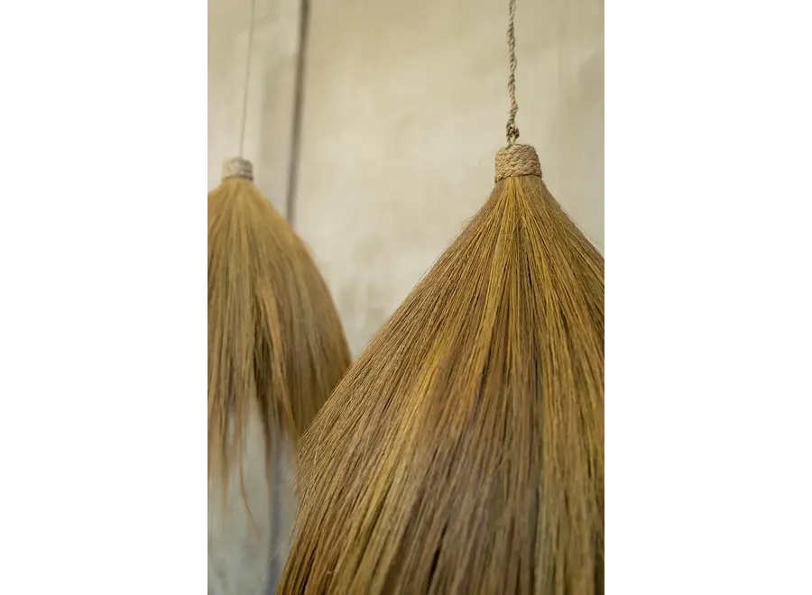 Alcala de Guadaira Grass Pendant Lamp - Natural Grass Iron Frame