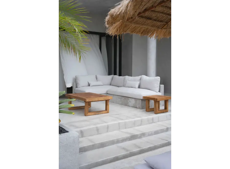 San Roque Side Table - reclaimed teak wood