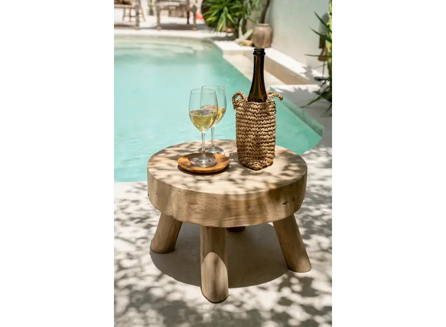 Guadalupe Teak Side Table - Reclaimed Teak Side Table