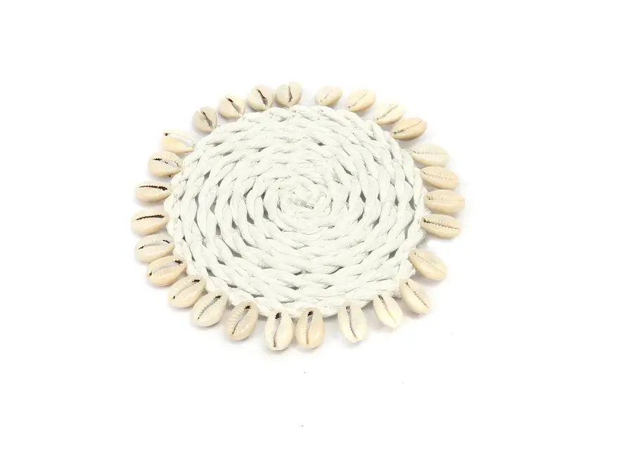 Canary Charm Coaster - Seagrass Shell Coaster