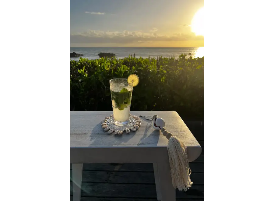 Canary Charm Coaster - Seagrass Shell Coaster