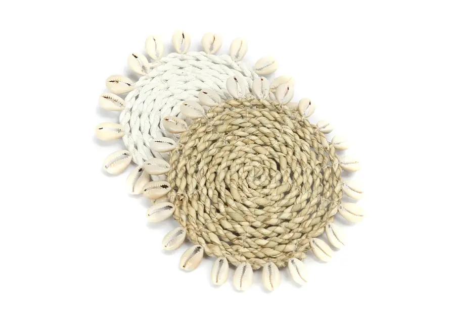 Canary Charm Coaster - Seagrass Shell Coaster