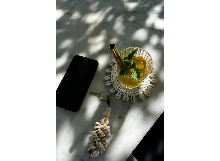 Canary Charm Coaster - Seagrass Shell Coaster