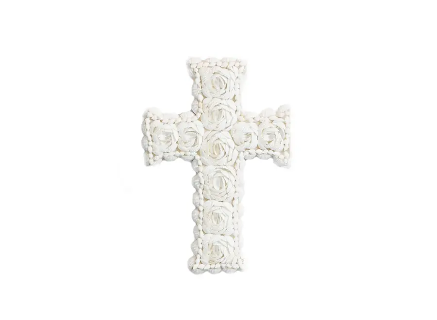 Ayamonte Seashell Cross - Coastal Decoration