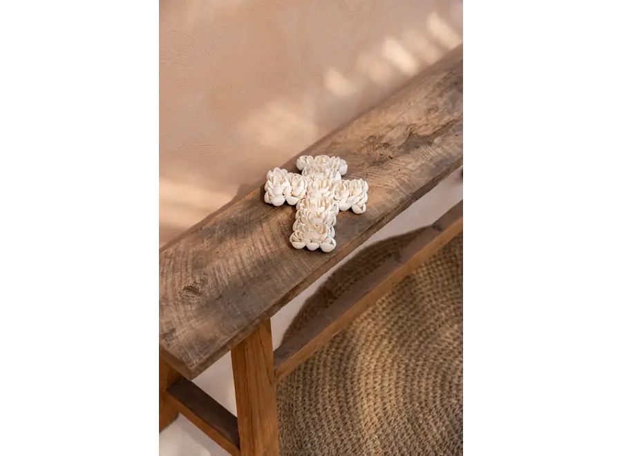 Ayamonte Seashell Cross - Coastal Decoration
